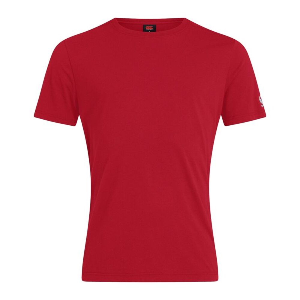 Canterbury Mens Club Plain T-Shirt / Flag Red